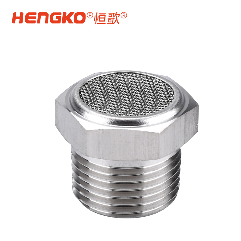 壓縮空氣機不銹鋼消聲器，現貨供應，高效降噪，適用于氣動系統